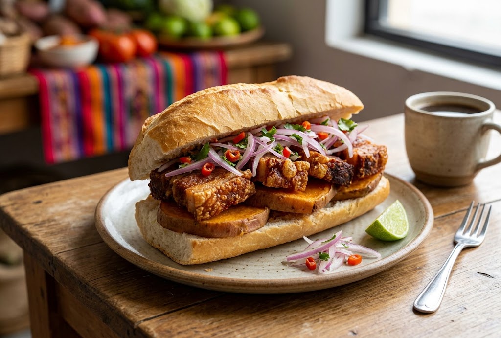 Pan con Chicharrón