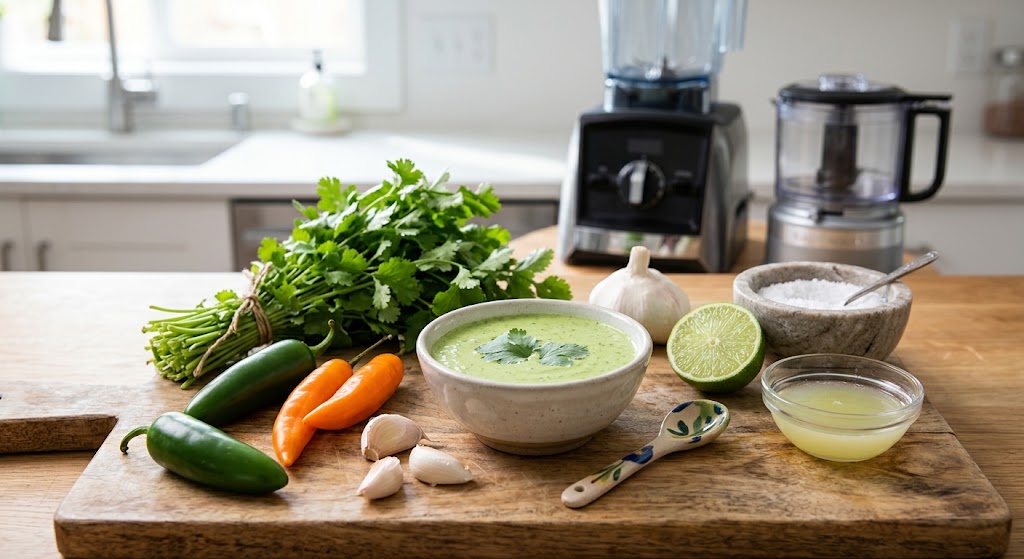 Peruvian Green Sauce (Aji Verde)