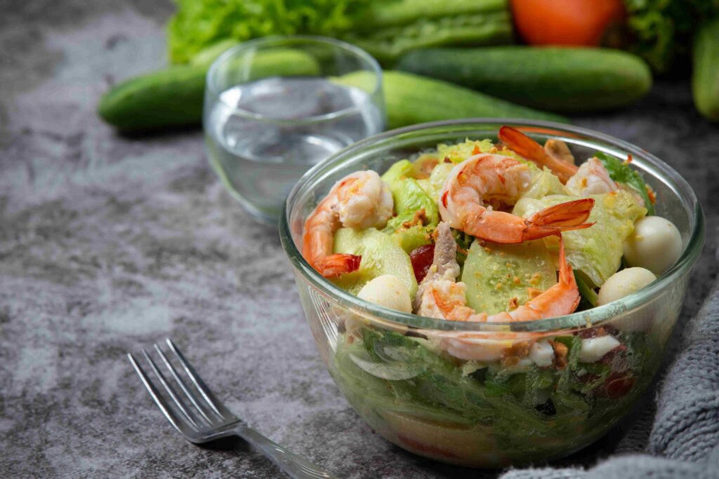 shrimp ceviche with avocado