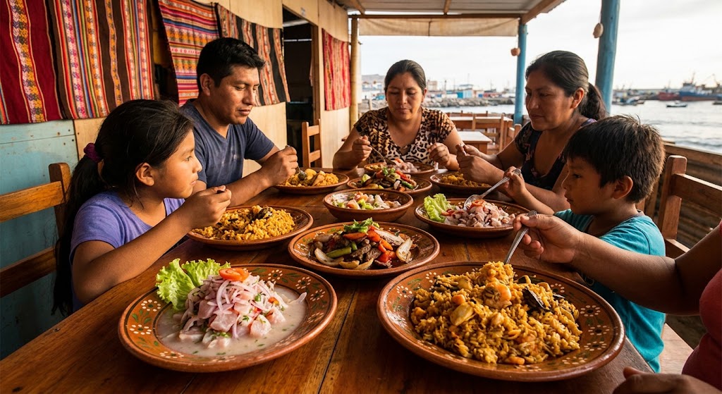 La Perla Peruvian food comes from a coastal part of Peru