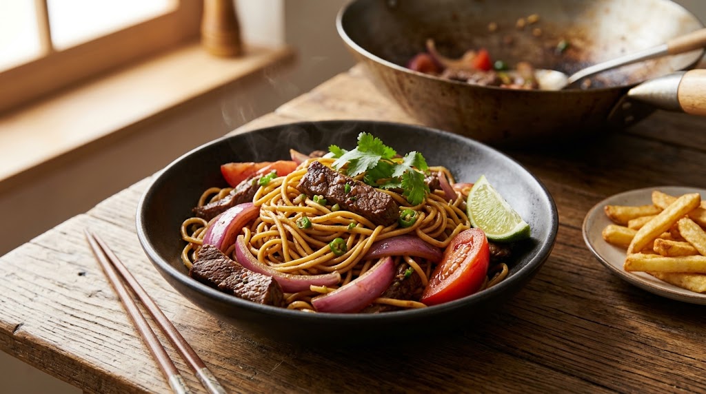 Peruvian saltadoNoodles: A Simple Saltado Noodles Recipe for Home Cooks