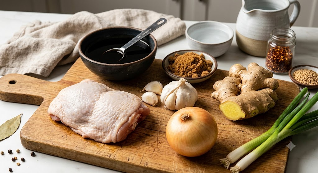Main Ingredients shoyu chicken