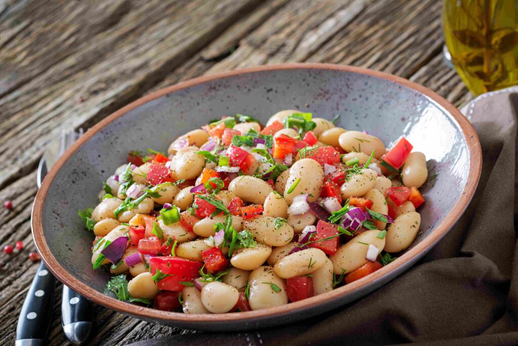 solterito salad with beans