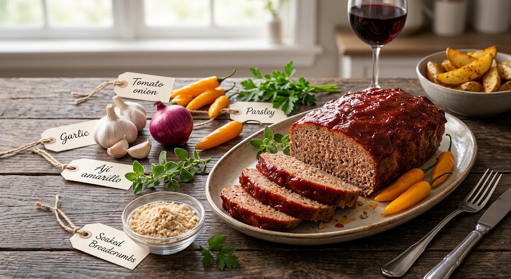 Fresh ingredients for Pastel de Carne