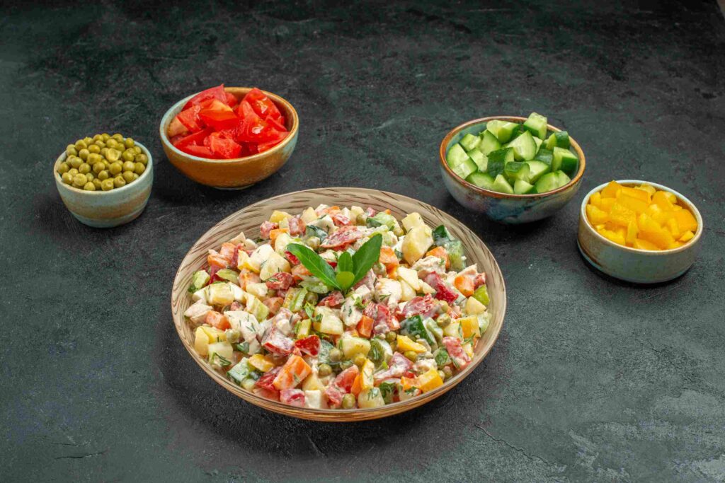 Solterito Salad with cucumber