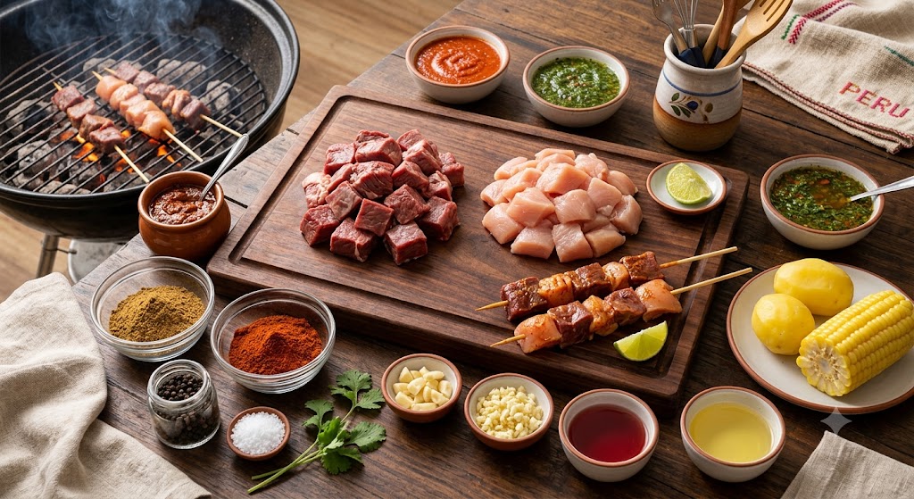 Anticuchos ingredints