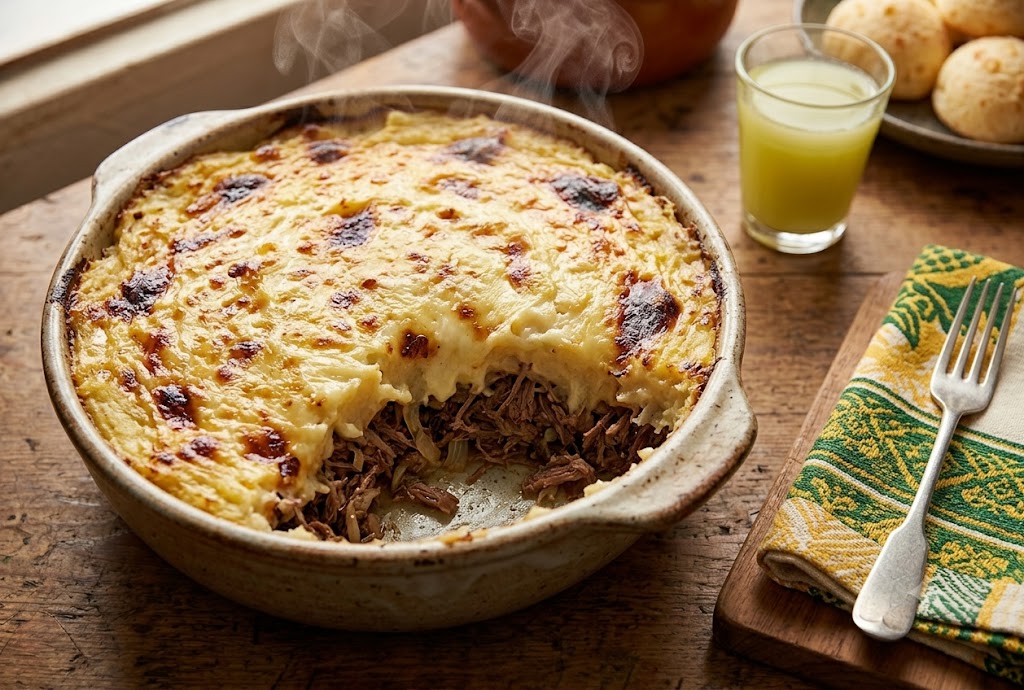 escondidinho de carne seca