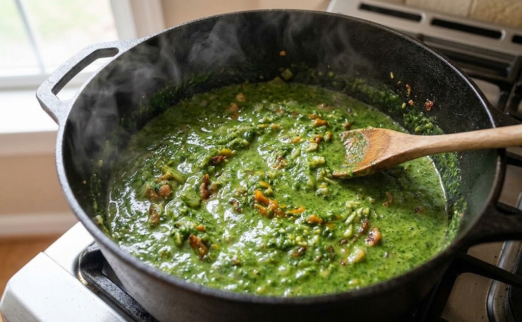 Add the Cilantro Base in pan