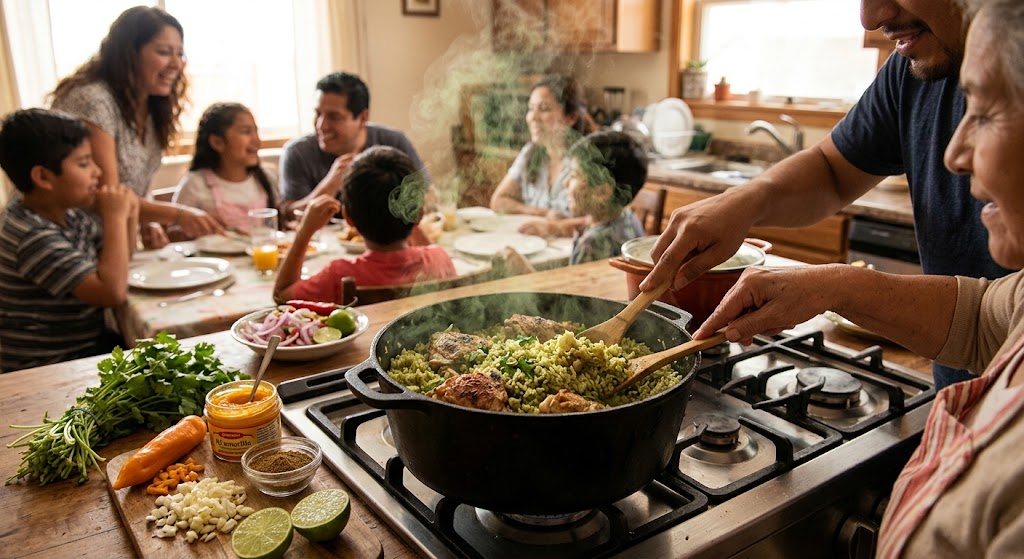  Families may prepare arroz con pollo for lunch, weekends, birthdays, gatherings