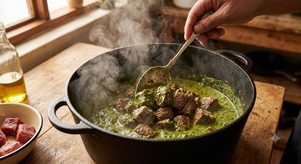 Seco de Carne Peru beef cooking