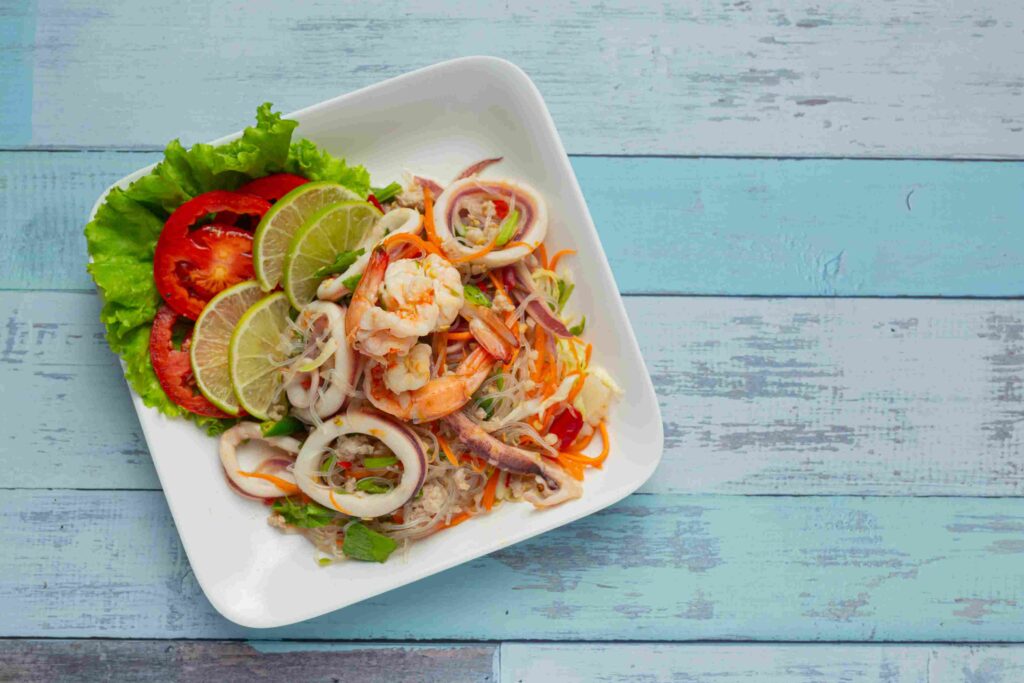 Peruvian ceviche mixto