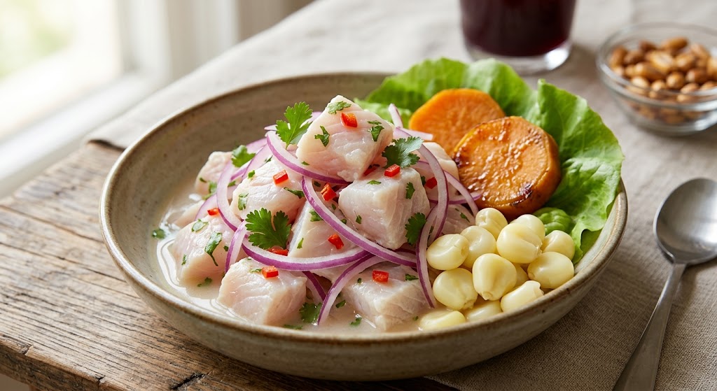 Ceviche is the most famous Peruvian appetizer.