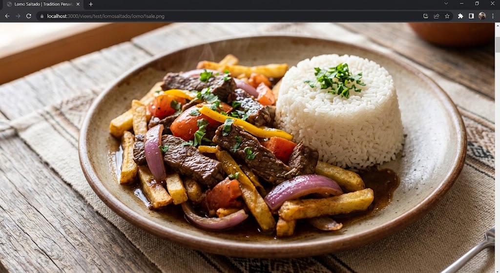 Lomo Saltado is a perfect example of the cultural diversity found in Peruvian cooking. 