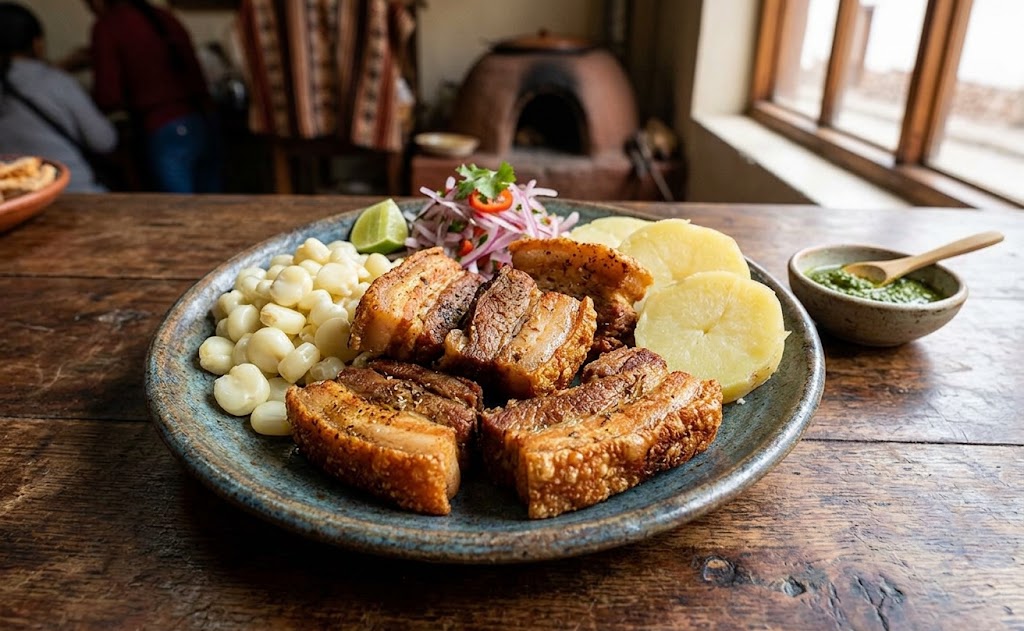 Chicharrón Cusqueño crispy fried pork