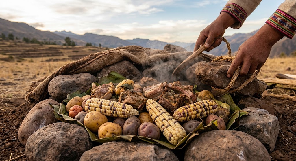 Pachamanca  is also a traditional way of cooking food in the Andes.