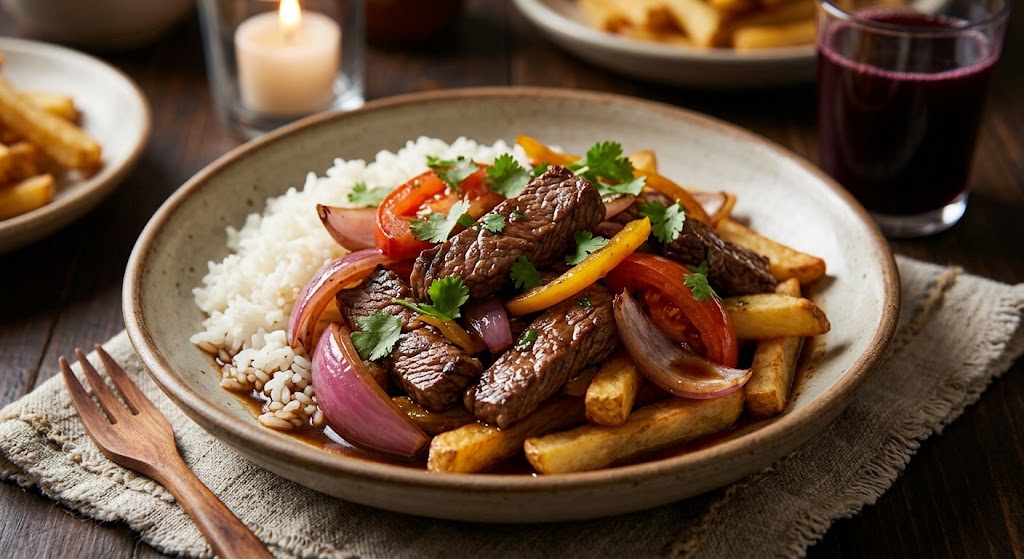 Lomo saltado is one of the best examples of the Chinese influence on Peruvian cooking.