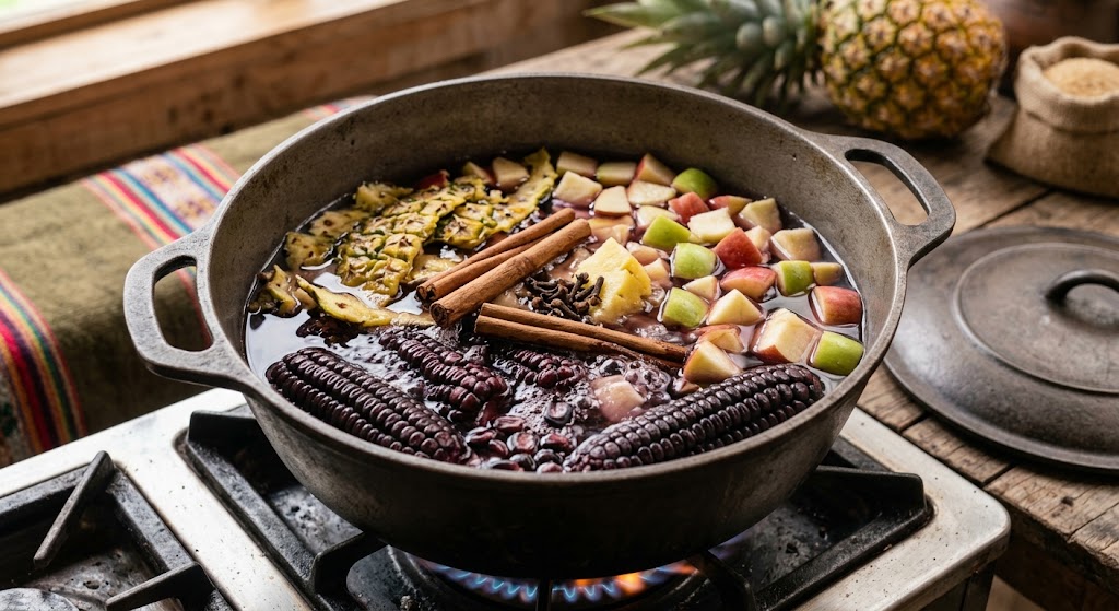 Add the Corn and Spices to a Pot
