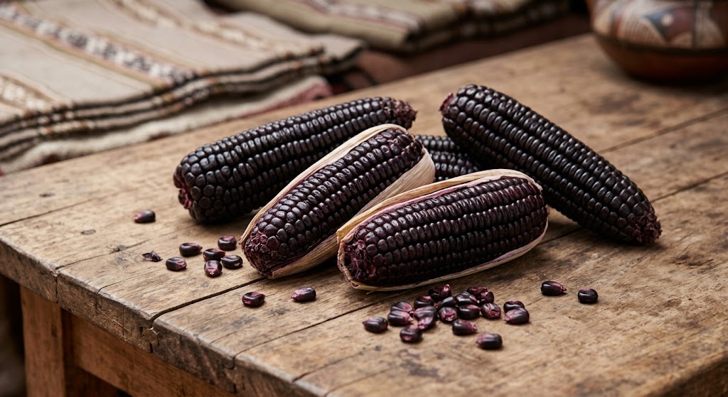 Peruvian purple corn is a type of corn