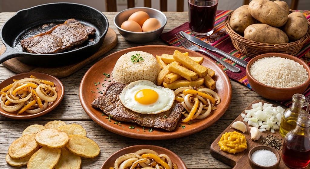 Ingredients for how to make Bistec a lo Pobre
