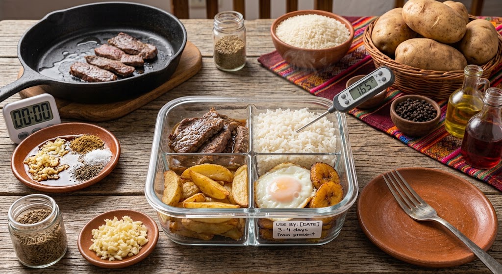 How to Store and Reheat Leftovers
Bistec a lo Pobre